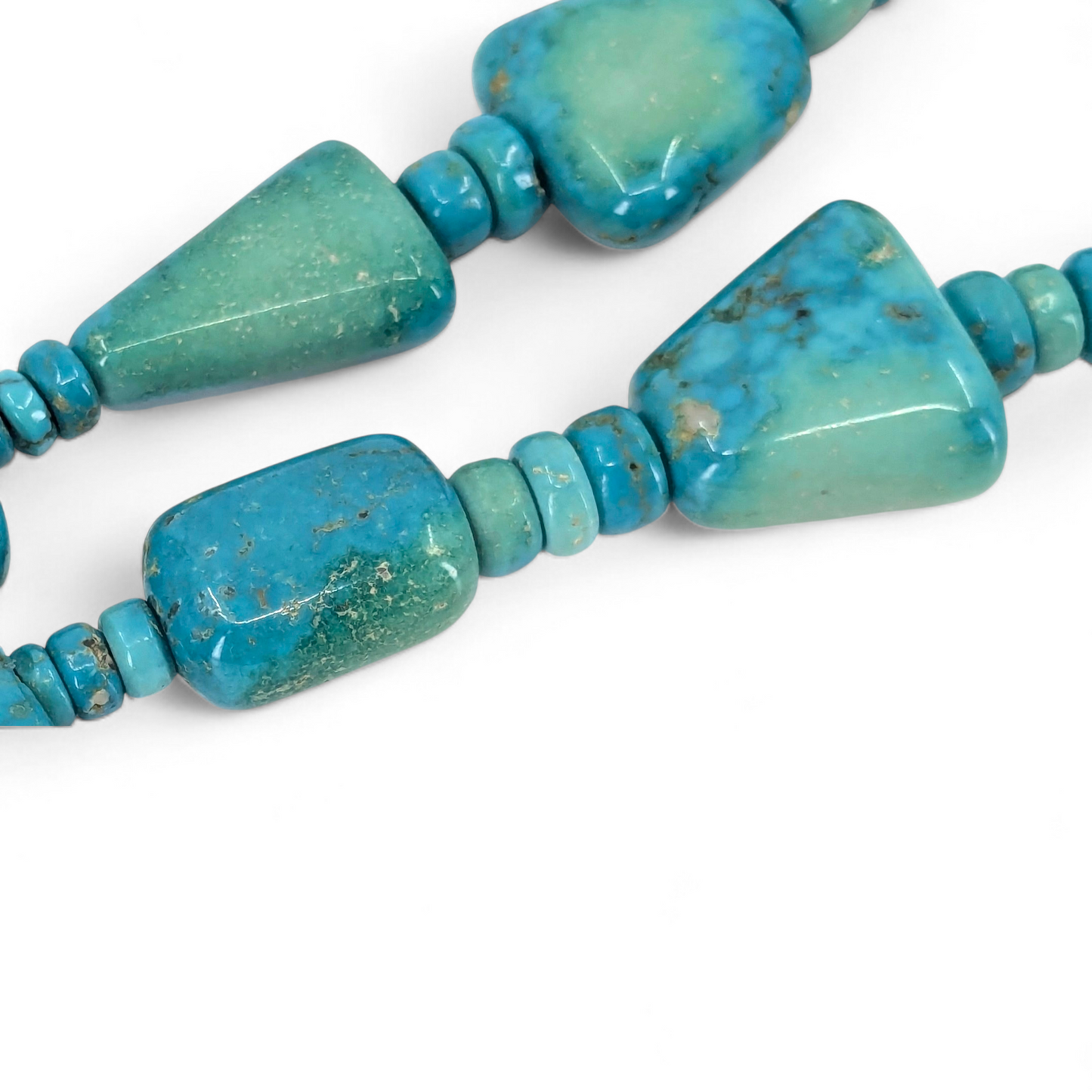 Bruce Eckhardt (Anglo) - High Grade Turquoise Beads Necklace