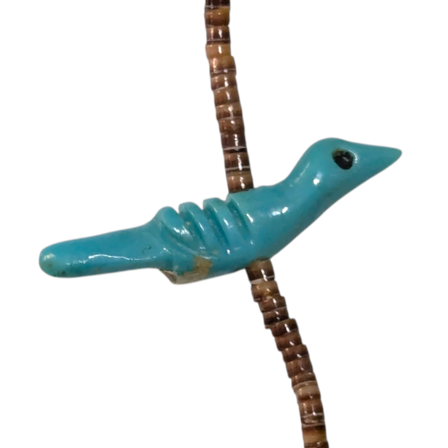 Lavina Kaskalla - Vintage Zuni 3-Strand Turquoise Fetish Necklace