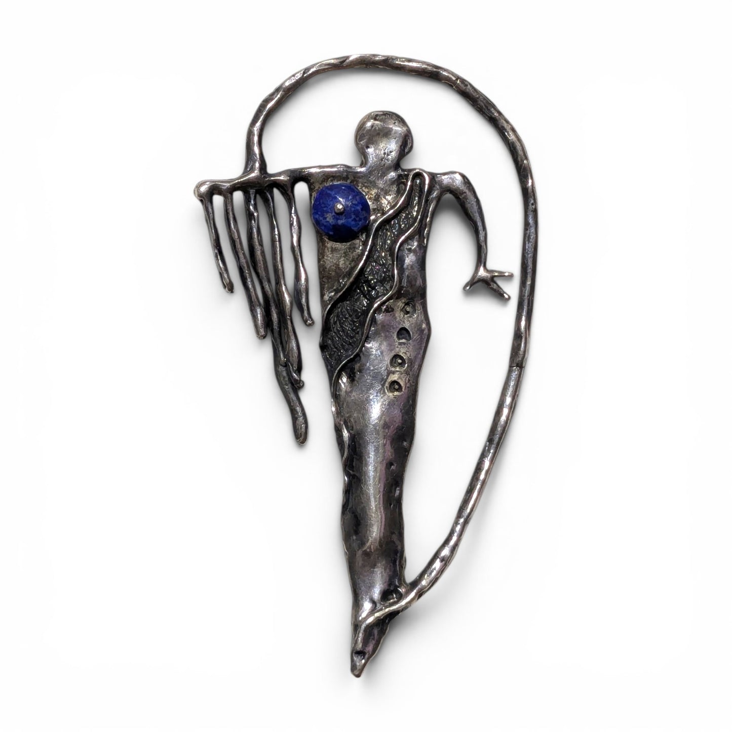 Dee Morris - Sterling and Sodalite Figural Pendant
