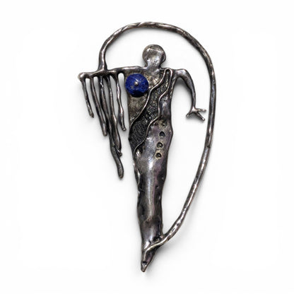 Dee Morris - Sterling and Sodalite Figural Pendant