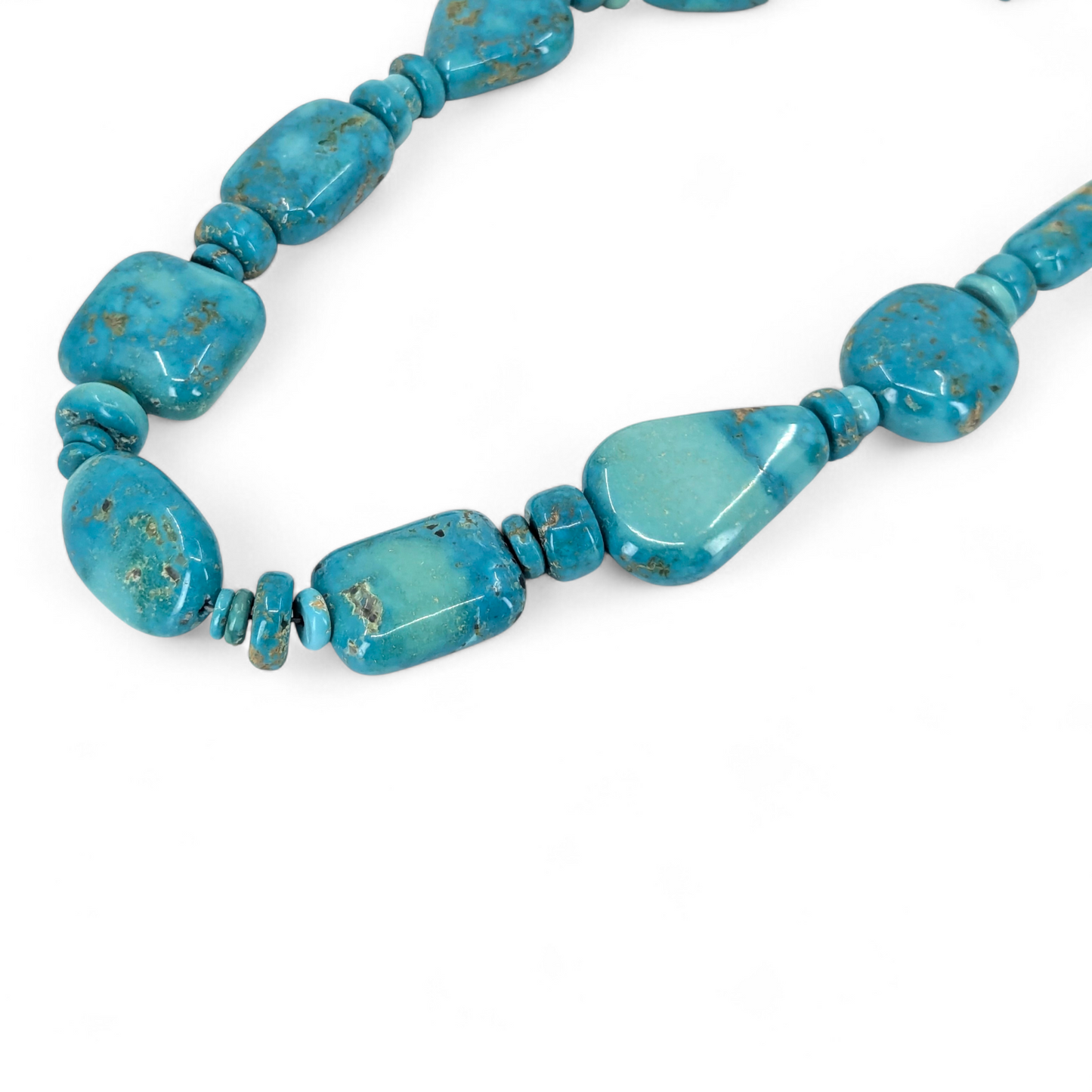Bruce Eckhardt (Anglo) - High Grade Turquoise Beads Necklace