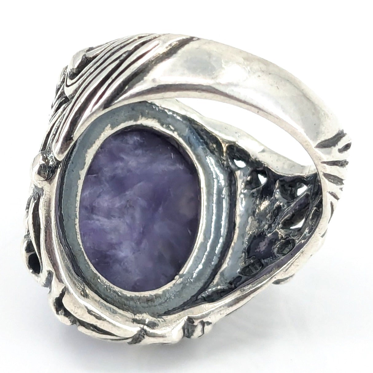 Carolyn Pollack - Purple Charoite Sterling Silver Ring, Size 7