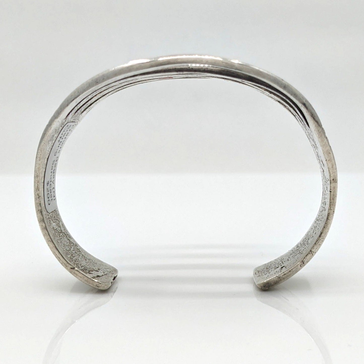 Francis Begay - Sterling Sandcast Cuff