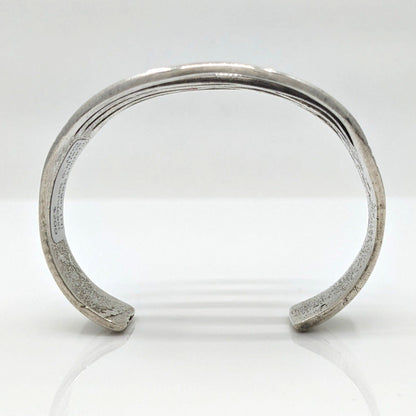 Francis Begay - Sterling Sandcast Cuff