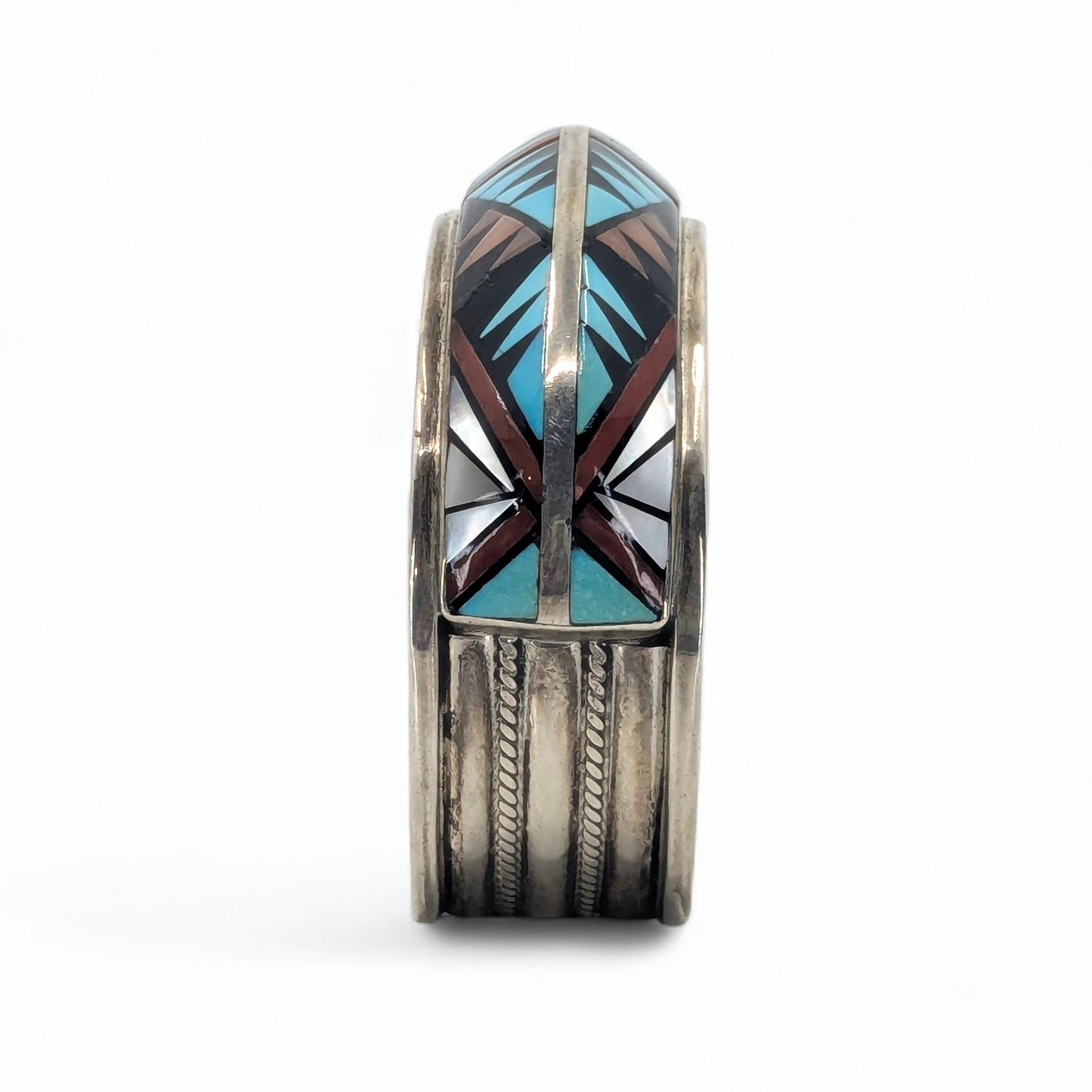 Donald & Viola Eriacho - Zuni Carinated Inlay Cuff
