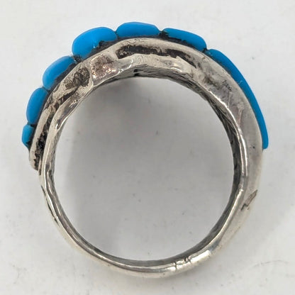Carl & Irene Clark (Navajo) - Turquoise and Sterling Silver Ring