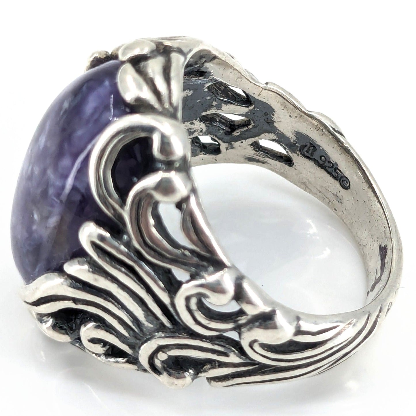 Carolyn Pollack - Purple Charoite Sterling Silver Ring, Size 7