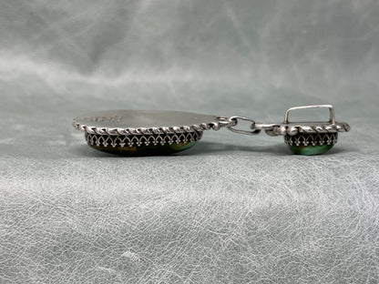 John Hartman - Double Royston Turquoise and Sterling Pendant