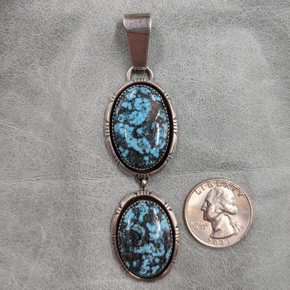Very Rare Last Chance Turquoise and Sterling Pendant