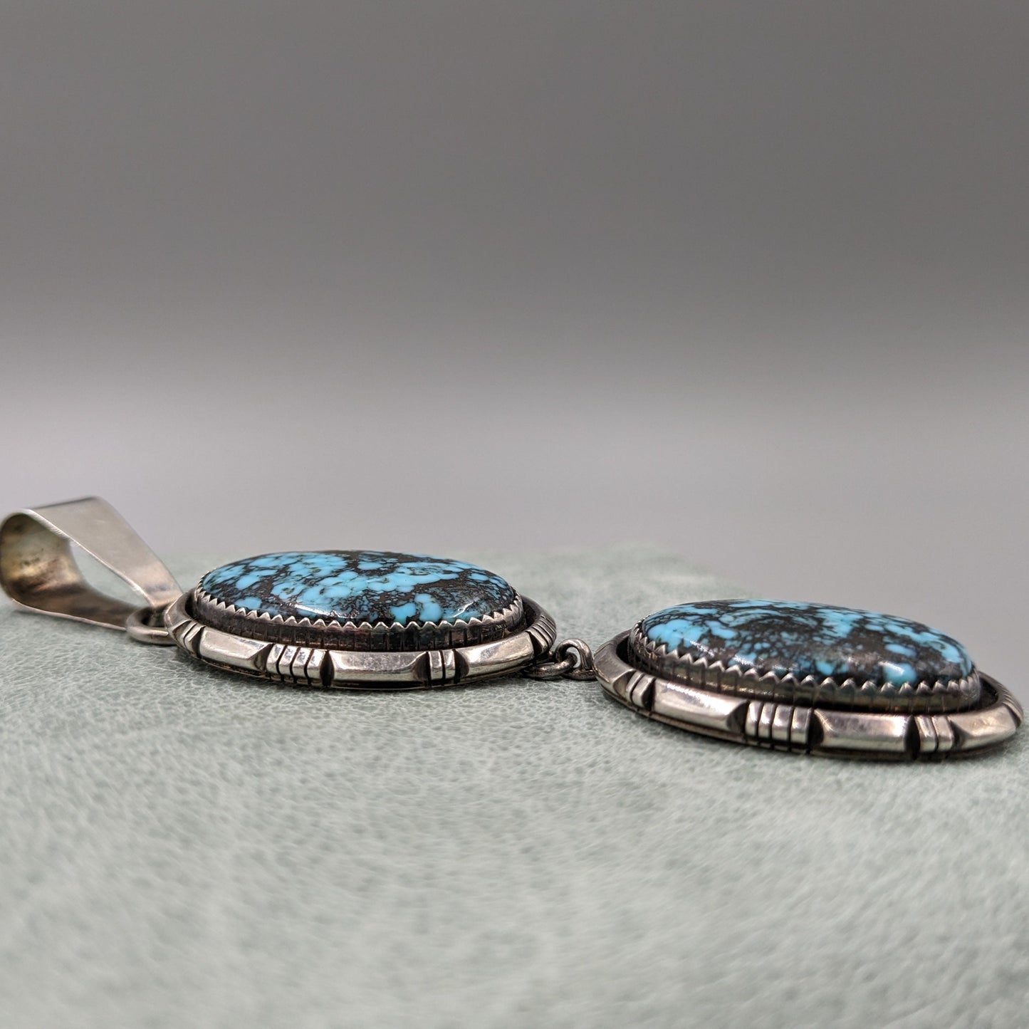 Very Rare Last Chance Turquoise and Sterling Pendant