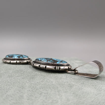 Very Rare Last Chance Turquoise and Sterling Pendant